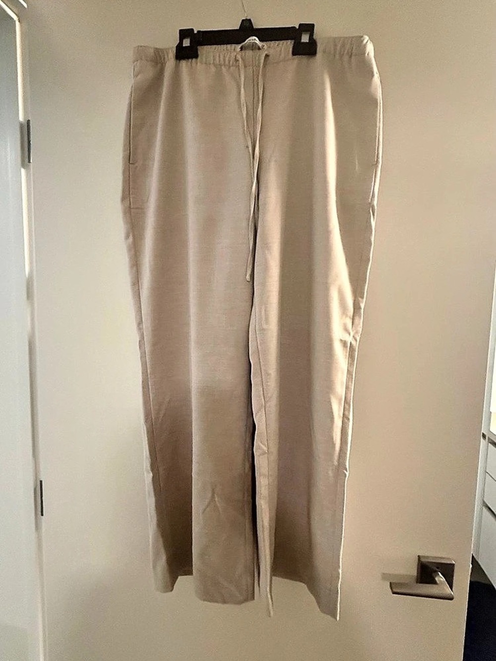 Abercrombie & Fitch A&F Gemma Linen-Blend Wide Leg Pull-On Pant Gemma